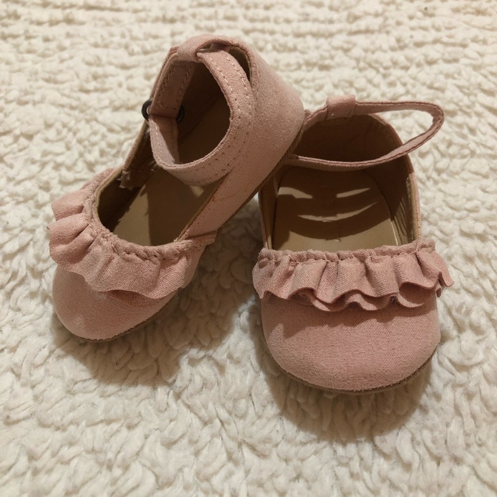 Size 2T soft sole baby girl shoes
